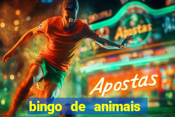 bingo de animais para educa??o infantil