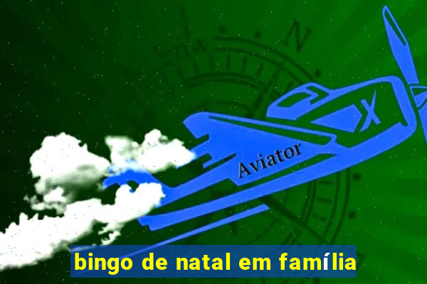 bingo de natal em família