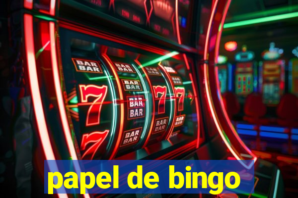 papel de bingo